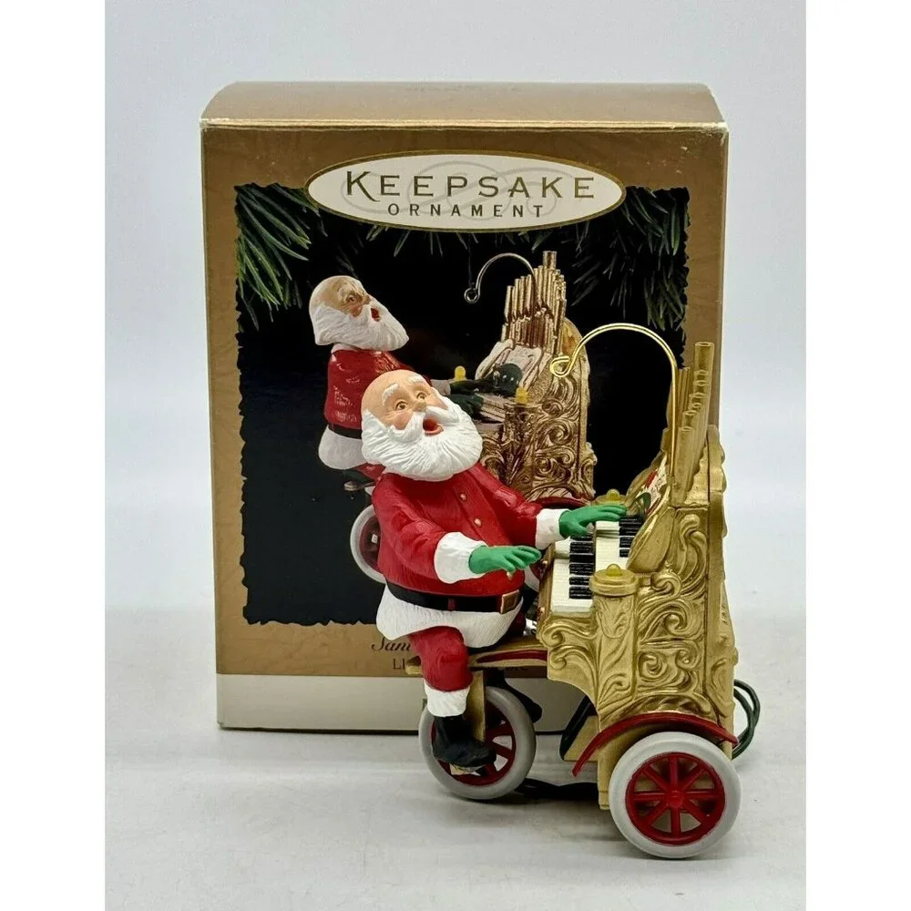 Hallmark Keepsake Santa Sing Along Light Music Ornament 1994 Vintage‎ Magic